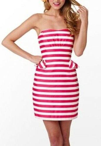 Lilly Pulitzer  Maybell Short Stripe Strapless Dress NEW