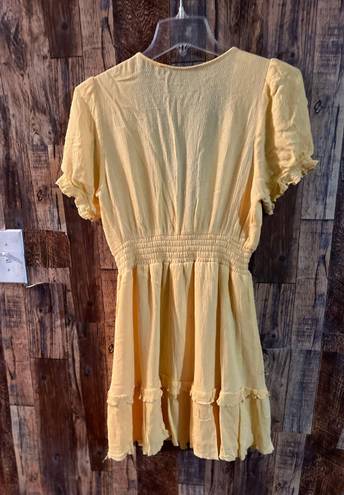 One Clothing women's mini  yellow sundress. Size large