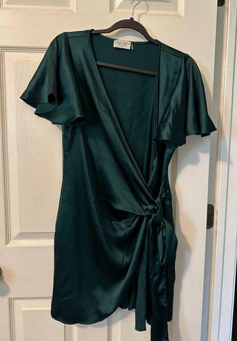 Dress Forum Satin Wrap Dress