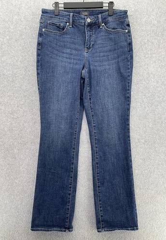 NYDJ  Women's Blue Denim Jeans Marilyn Straight Size 10 Cotton Blend