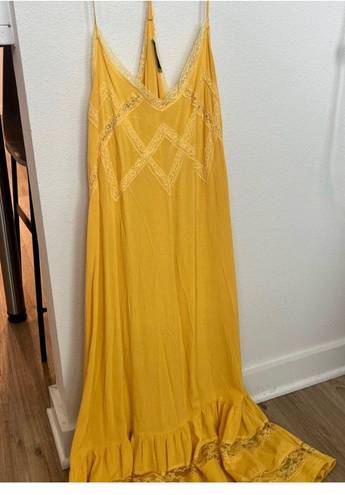 MIDI yellow dress Size M