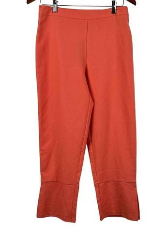 Romeo + Juliet Couture  Split Cuff Crop Pants Coral Flat Front Trouser