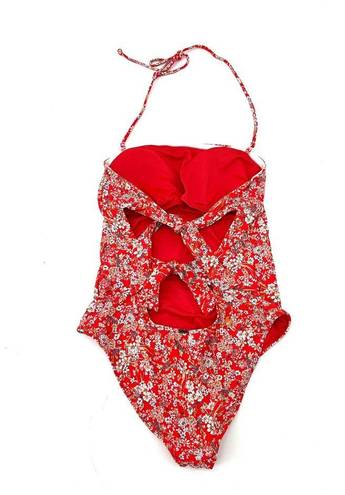 O'Neill  BITTERSWEET PIPER DITSY Red Floral One-Piece Swimsuit Medium NWT