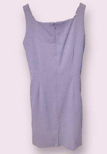 Valerie Stevens  Square Neck Sheath Dress with Belt Detail in Lavendar - size 14P