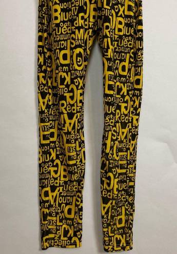 Krass&co Fashion Brand  Jumpsuit Wordy Velvet‎ Black Yellow Sheer Halter Medium