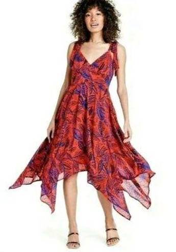 Alexis  by Target handkerchief trapeze tropical sleeveless midi dress size XL