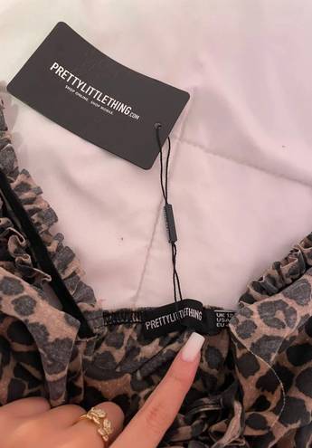 Pretty Little Thing NWT s leopard dress