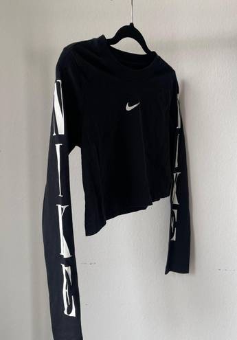 Nike Long Sleeve Crop Top 100% Cotton 