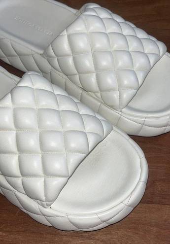 Bottega Veneta  Stretch Padded Sandals in White 40 10 With Box Womens Puffy Slide