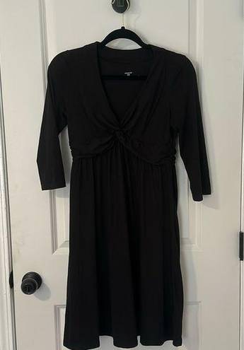 Patagonia three-quarter length black 65% organic cotton 45% tencel dress sz S