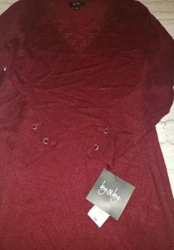 Bordeaux NWT Women's By & By  Sweater Dress Size Xs