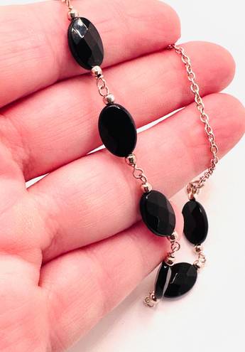 Onyx Handcrafted Black  Magnetic Bracelet