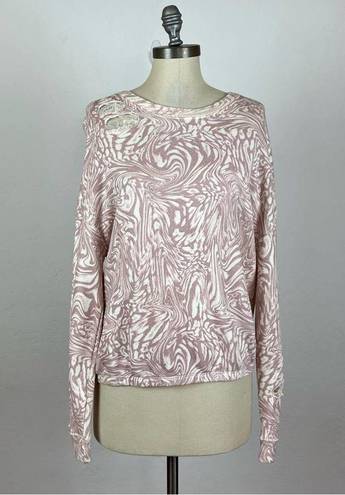 n:philanthropy  Vinn Printed Distressed Sweatshirt