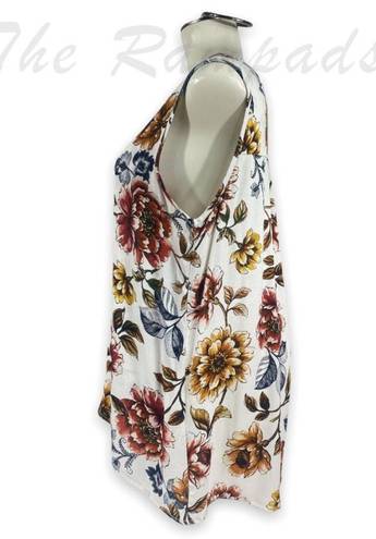 Karen Kane NWT  Floral Canyonland Asymmetric Tank Top Size Medium