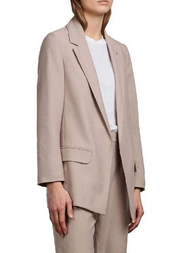 ALLSAINTS  Aleida Notch Lapel Open Front Long Sleeve Blazer Jacket Rose Pink 8