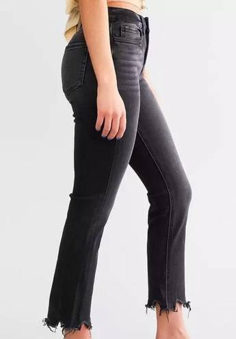 Vervet NWOT  Black High Rise Cropped Straight Stretch Jean 28