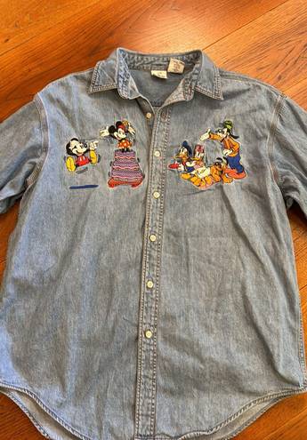 Disney Vintage 90’s  Denim Button Up