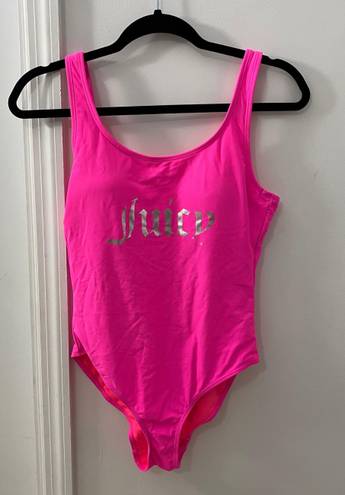 Juicy Couture Bright Pink One Piece Swimsuit