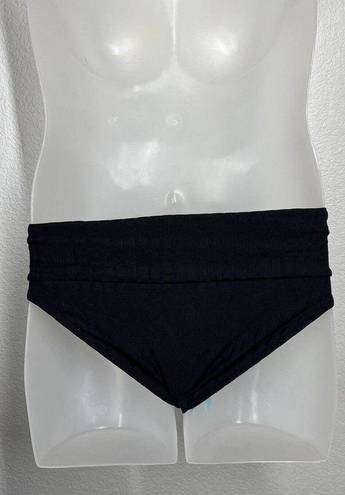 Melissa  Odabash Bel Air Bikini Bottoms Size 6 Black Ribbed