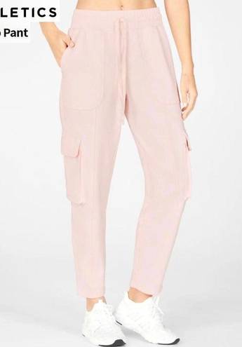 Fabletics NWOT  Light Pink Nyla Cargo Pant Joggers Sweatpants Size Small