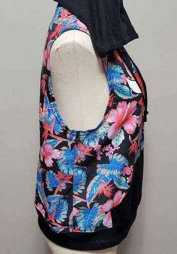 Nba  Chicago Bulls floral sleeveless hoodie size large