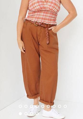 Pilcro  The Breaker Pants Barrel Jeans Copper Orange Size 31 NWT