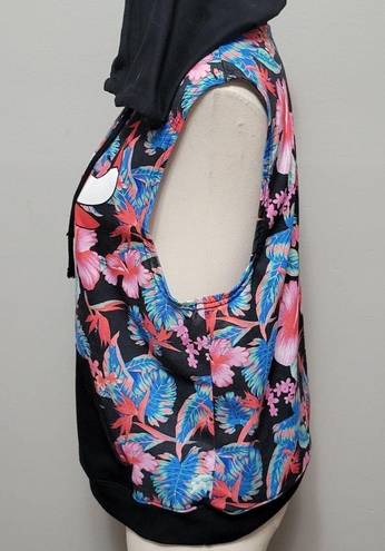 Nba  Chicago Bulls floral sleeveless hoodie size large