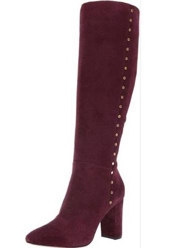 Ralph Lauren Lauren by  Suede Atherton Burgundy Tall Boots Sz. 10