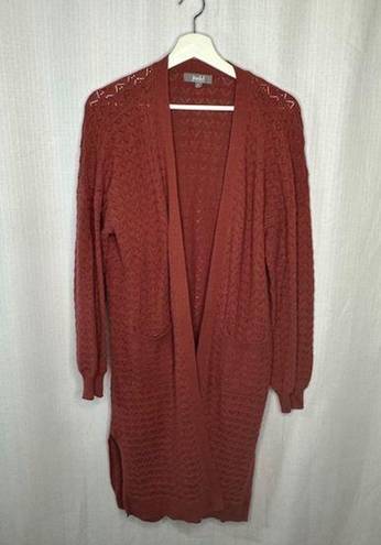 Marled‎ Brown Knit Duster Sweater Size XL