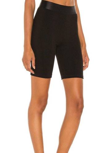 The Range  Division Rib Bike Short Black MEDIUM Ribbed Slinky Silky