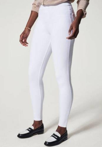 Spanx Ankle Jean-ish Legging White High-Rise Waist Waisted Shapewear Skinny Jean