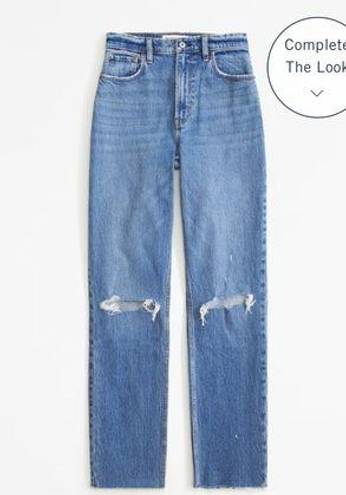 Abercrombie & Fitch  ultra high rise 90s straight jeans