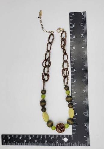 Coldwater Creek Vintage  Beaded Stone Necklace Chunky Boho Fashion Accessories