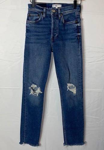 RE/DONE  Originals High Rise Ankle Crop Jeans Size 25