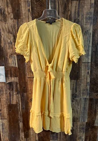 One Clothing women's mini  yellow sundress. Size large