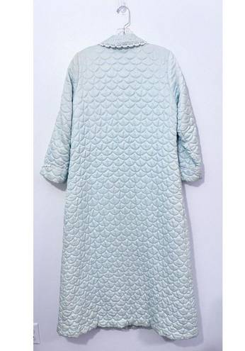 Christian Dior  Intimates Quilted Robe Size Small Aqua Color PLEASE READ