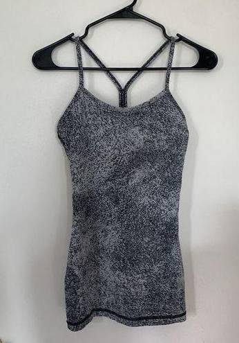 Lululemon  Sports Bra Top Womens Size 2 Grey Slim Padded DriFit Off Shoulder