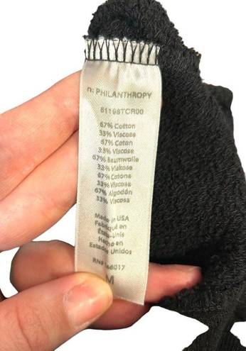 n:philanthropy  Olympia Distressed Sweatshirt in Black Cat Size Medium