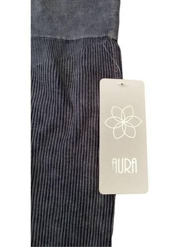 Aura Nwt  Leggings Textured Ribbed Sporty Everyday Casual School Athleisure