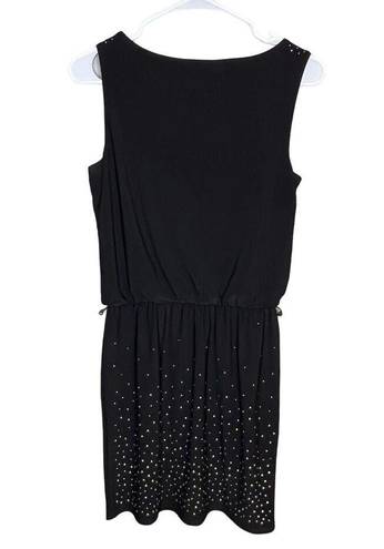 White House | Black Market  Black Sleeveless Studded Skirt Casual Dress Size XS