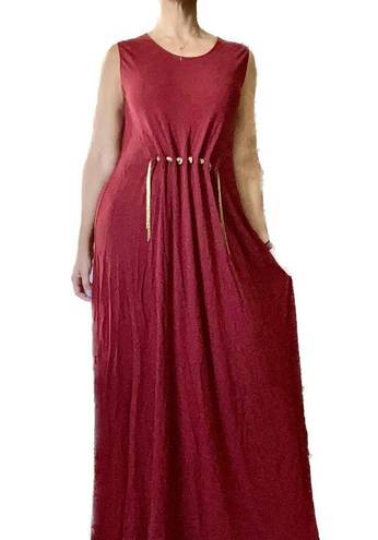 Bordeaux Lanvin  Chain Column Gown Dress