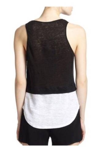 ALC Frank A.l.c. Luella Layered-effect Linen Jersey Tank top