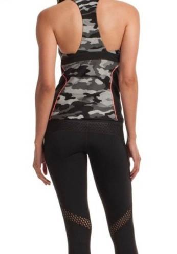 Trina Turk Cut Out Camo Athletic Tank Top