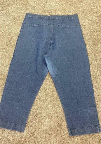 Xhilaration Jeans Capri Womens Size 11 Denim Womens Mom Pants Ankle Cropped Medium Wash