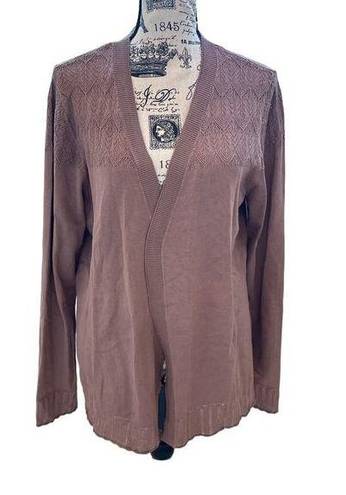 Stitch Fix Lety & Me  Lightweight Taupe Knit Cardigan Women's Large NWT