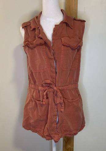 Sanctuary  burnt orange sleeveless jacket vest size M