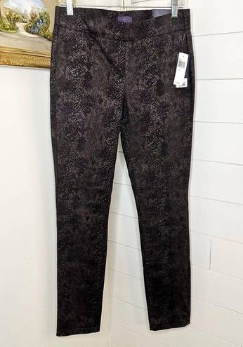 NYDJ  Evie Pull On Leggings Metallic Snake NWT Size 2