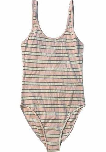 American Apparel NEW  Striped Bodysuit