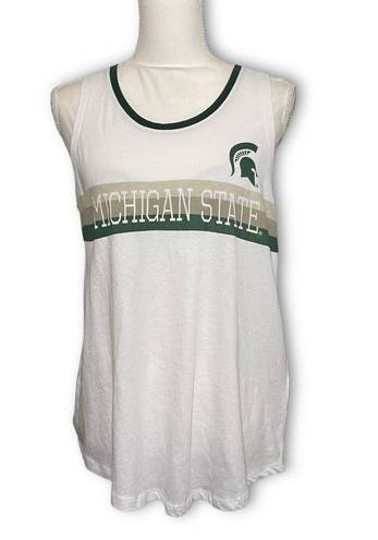 Rivalry Threads NWT Michigan State Spartans Ladies’ Sleeveless Muscle Tee Tank Top New Ringer