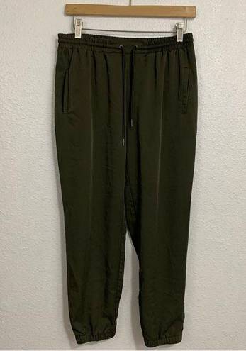 Shinestar  Forest Green Windbreaker Pull On Jogger Pants Size M